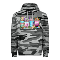 Slate Camo rabbit coffee cups Premium Hoodie - Zillion Design Studio