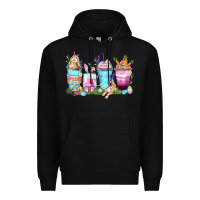 Black rabbit coffee cups Premium Hoodie - Zillion Design Studio