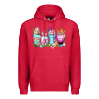 Cardinal rabbit coffee cups Premium Hoodie - Zillion Design Studio