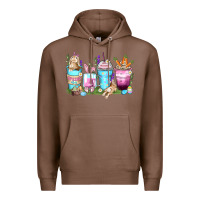 Chestnut rabbit coffee cups Premium Hoodie - Zillion Design Studio