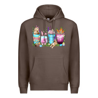 Coffee rabbit coffee cups Premium Hoodie - Zillion Design Studio