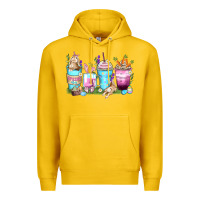 Lemon rabbit coffee cups Premium Hoodie - Zillion Design Studio