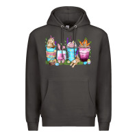 Smoke rabbit coffee cups Premium Hoodie - Zillion Design Studio