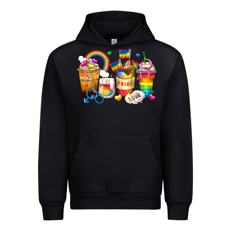 Pride Coffee Cups Urban Hoodie by Zillion Design Studio | Teevron