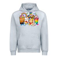 Heather Grey pride coffee cups Urban Hoodie - Zillion Design Studio
