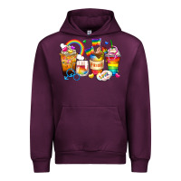 Mauve Wine pride coffee cups Urban Hoodie - Zillion Design Studio