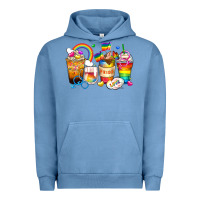 Pigment Pebble Blue pride coffee cups Urban Hoodie - Zillion Design Studio