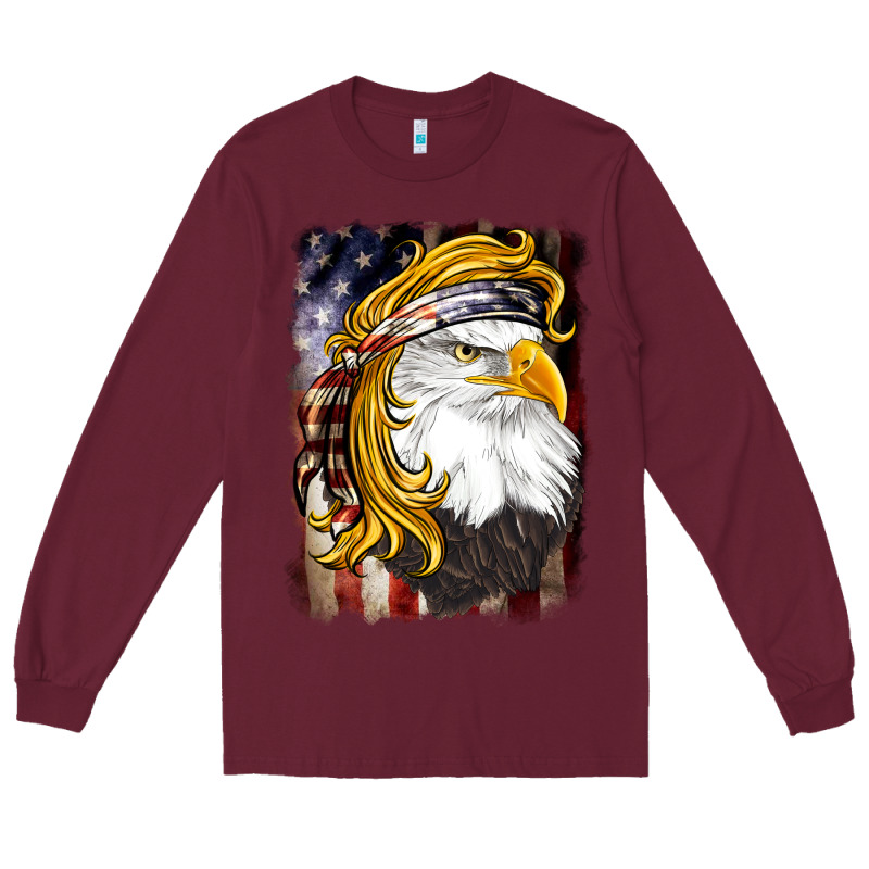 American Mullet   Eagle Long Sleeve Tee by BarkalooDesign | Teevron