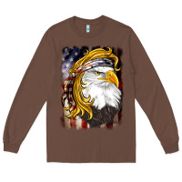 Chestnut american mullet   eagle Long Sleeve Tee - BarkalooDesign