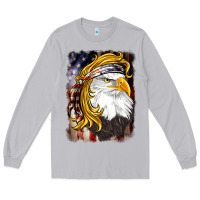 Moon Dust american mullet   eagle Long Sleeve Tee - BarkalooDesign