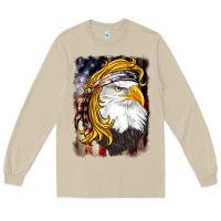 Mushroom american mullet   eagle Long Sleeve Tee - BarkalooDesign