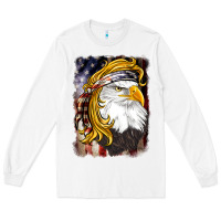 White american mullet   eagle Long Sleeve Tee - BarkalooDesign