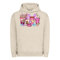 Pigment French Oak princess coffee cups Urban Hoodie - Zillion Design Studio