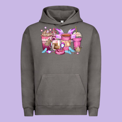 Princess Coffee Cups Urban Hoodie Designed By Zillion Design Studio