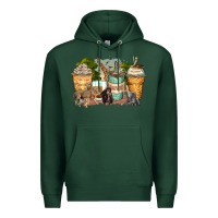 Sports Green safari animals coffee cups Premium Hoodie - Zillion Design Studio