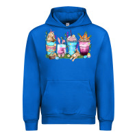 Cobalt rabbit coffee cups Urban Hoodie - Zillion Design Studio