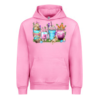 Fuchsia Pink rabbit coffee cups Urban Hoodie - Zillion Design Studio