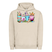 Pigment French Oak rabbit coffee cups Urban Hoodie - Zillion Design Studio