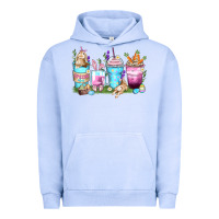Pigment Grape Ice rabbit coffee cups Urban Hoodie - Zillion Design Studio