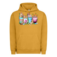 Pigment Peanut Butter rabbit coffee cups Urban Hoodie - Zillion Design Studio