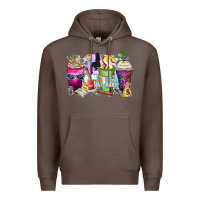 Coffee boss babe coffee cups Premium Hoodie - Zillion Design Studio