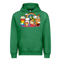 Emerald rainbow coffee cups Urban Hoodie - Zillion Design Studio