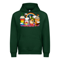Foreset Green rainbow coffee cups Urban Hoodie - Zillion Design Studio