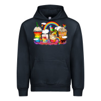 Rainbow Coffee Cups Urban Hoodie | Teevron