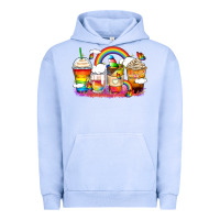 Pigment Grape Ice rainbow coffee cups Urban Hoodie - Zillion Design Studio