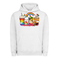 Pigment Lunar Rock rainbow coffee cups Urban Hoodie - Zillion Design Studio