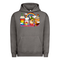Pigment Tornado rainbow coffee cups Urban Hoodie - Zillion Design Studio