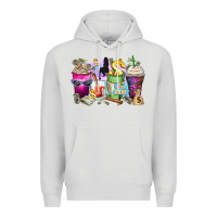 Dove Grey boss babe coffee cups Premium Hoodie - Zillion Design Studio