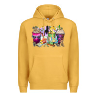 Mustard boss babe coffee cups Premium Hoodie - Zillion Design Studio