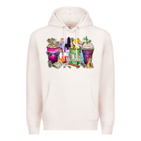 Pale Pink boss babe coffee cups Premium Hoodie - Zillion Design Studio
