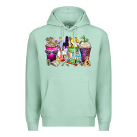 Seafoam boss babe coffee cups Premium Hoodie - Zillion Design Studio