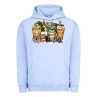 Pigment Grape Ice safari animals coffee cups Urban Hoodie - Zillion Design Studio