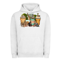 Pigment Lunar Rock safari animals coffee cups Urban Hoodie - Zillion Design Studio