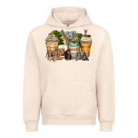 Sandshell safari animals coffee cups Urban Hoodie - Zillion Design Studio