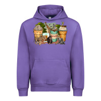 Tulip safari animals coffee cups Urban Hoodie - Zillion Design Studio
