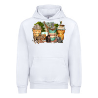White safari animals coffee cups Urban Hoodie - Zillion Design Studio