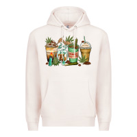Pale Pink highly caffeinated coffee cups Premium Hoodie - Zillion Design Studio