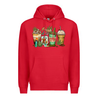 Red highly caffeinated coffee cups Premium Hoodie - Zillion Design Studio