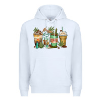 White highly caffeinated coffee cups Premium Hoodie - Zillion Design Studio
