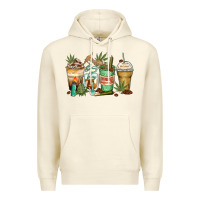Sandshell highly caffeinated coffee cups Premium Hoodie - Zillion Design Studio