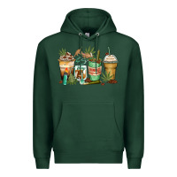 Sports Green highly caffeinated coffee cups Premium Hoodie - Zillion Design Studio
