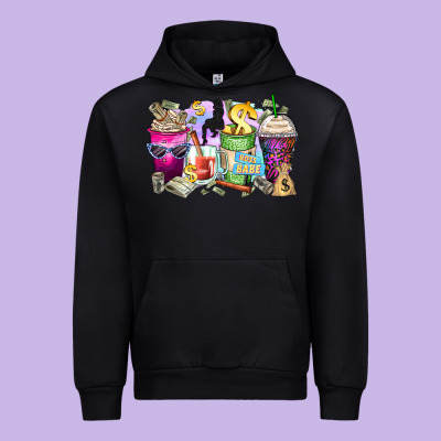 Boss Babe Coffee Cups Urban Hoodie Designed By Zillion Design Studio