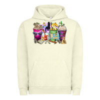Pigment Pistachio boss babe coffee cups Urban Hoodie - Zillion Design Studio