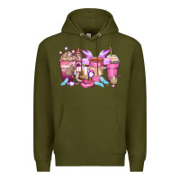 Army Green princess coffee cups Premium Hoodie - Zillion Design Studio