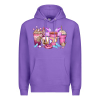 Purple princess coffee cups Premium Hoodie - Zillion Design Studio