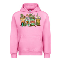 Fuchsia Pink highly caffeinated coffee cups Urban Hoodie - Zillion Design Studio